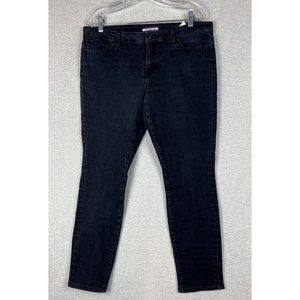 Tommy Hilfiger Vintage Y2K Jeans Women Size 12 Slim fit Black Faded
